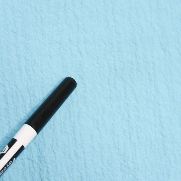 Multiples Womens Blouse Plus‎ Size 0X Blue Crinkle Popover Casual Basics - Picture 7 of 9